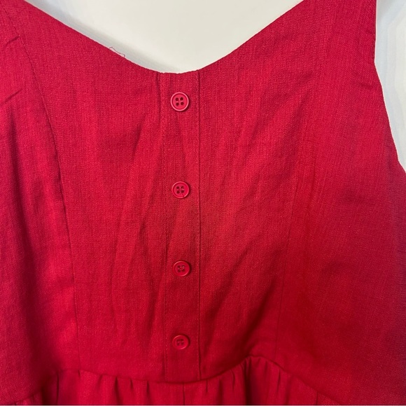 Franki by Francesca’s Girl’s Ruffle Tiered Sleeveless Romper in Red, Size 14 - Picture 4 of 10